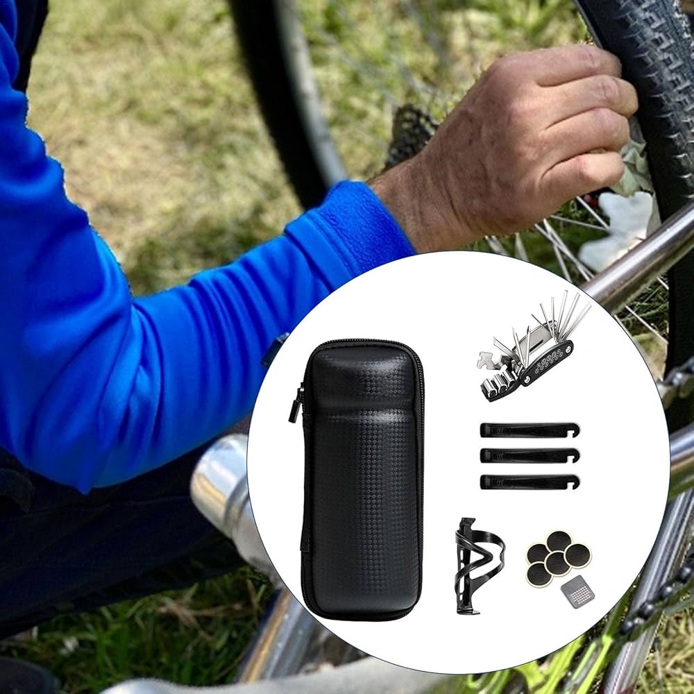 自転車　ツールボトルセット　ポンプ、携帯工具 楽天市場】自転車パンク修理キット 20点セットツールボトル